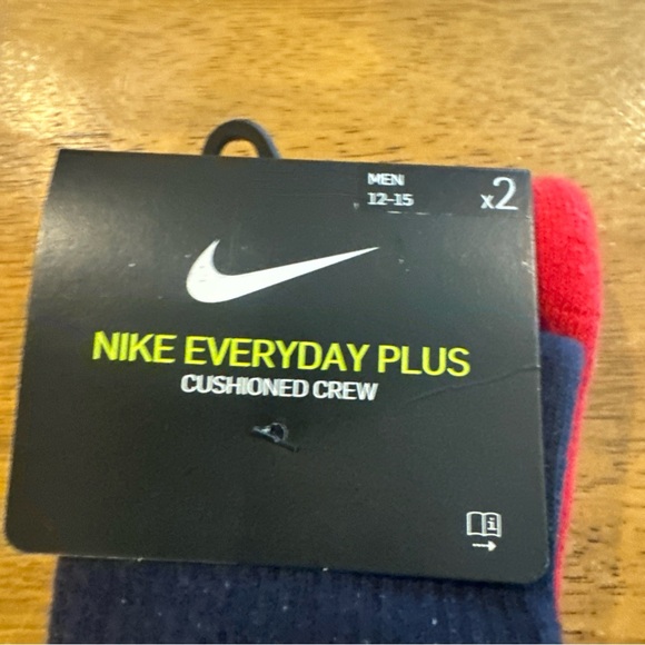Nike Mens 2 Pair Crew Socks XL Red White Blue Patriotic Olympic DQ4046 902 New - Picture 6 of 6